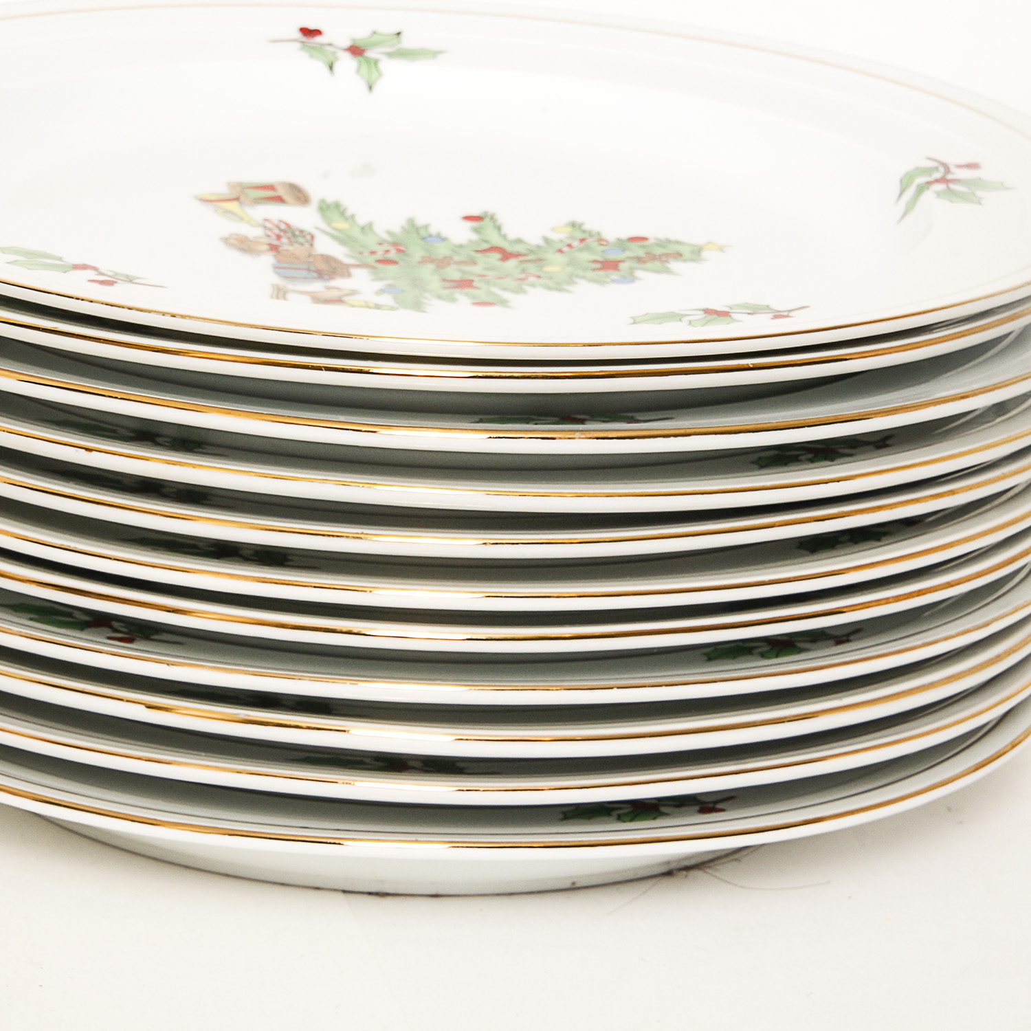 Set of Christmas China by Holiday Hostess