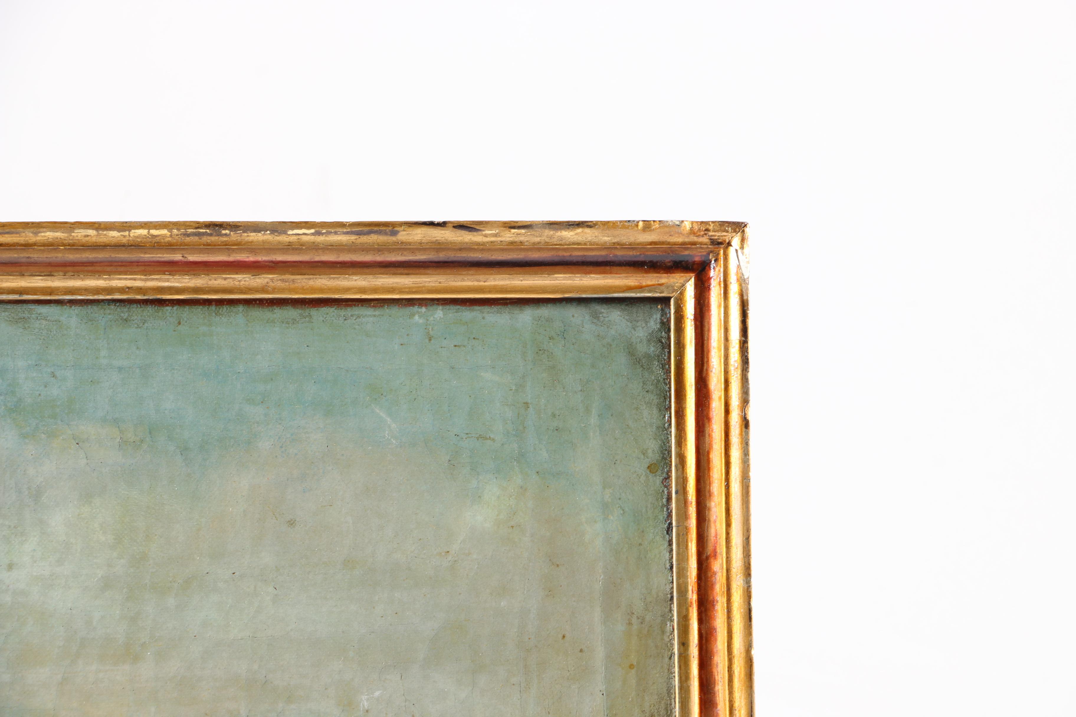 19th Century Oil on Canvas of Mediterranean Cityscape