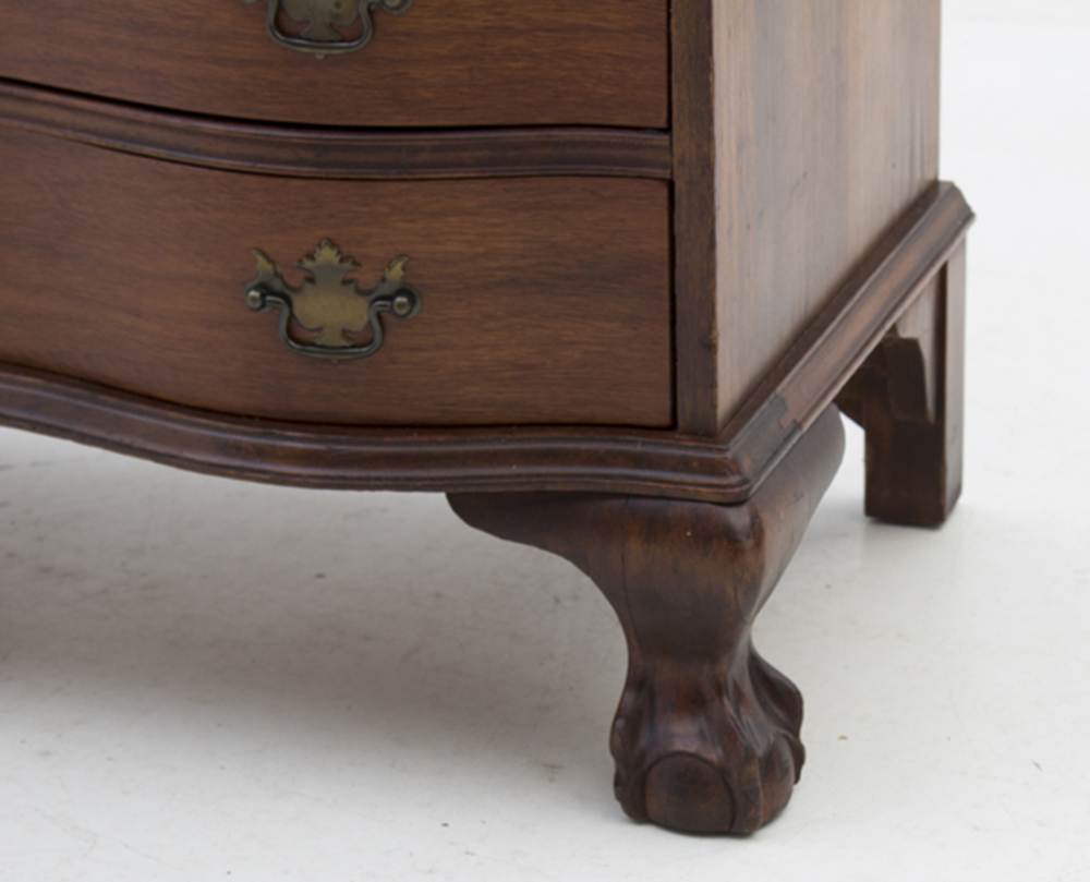 Vintage Mahogany Chippendale Style Secretary Desk