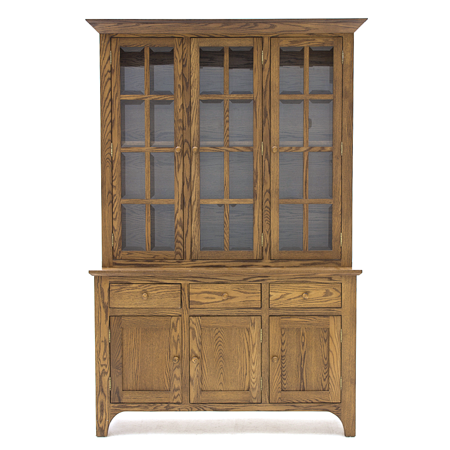Amish Made Oak China Cabinet