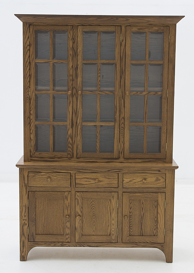 Amish Made Oak China Cabinet