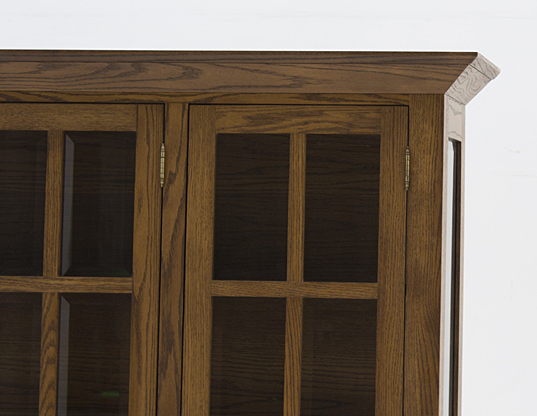 Amish Made Oak China Cabinet