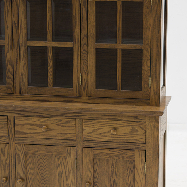 Amish Made Oak China Cabinet