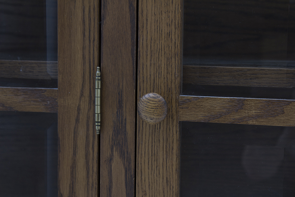 Amish Made Oak China Cabinet