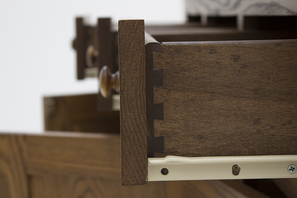 Amish Made Oak China Cabinet