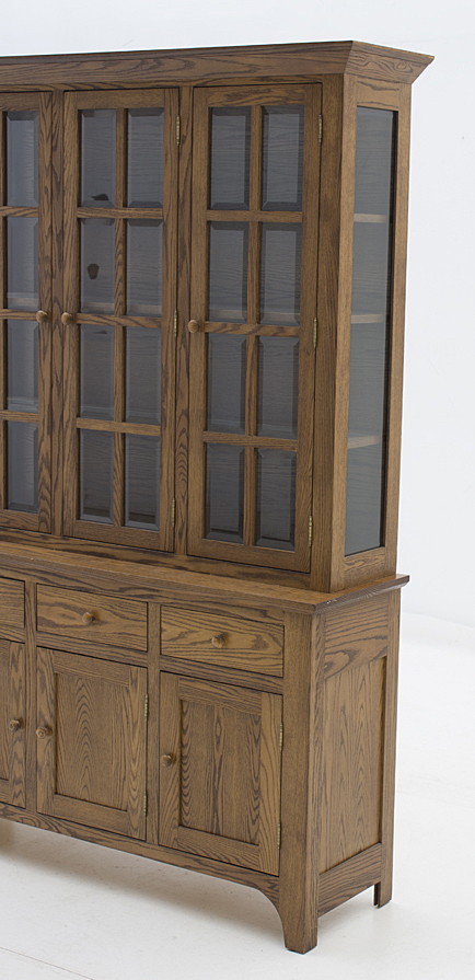 Amish Made Oak China Cabinet