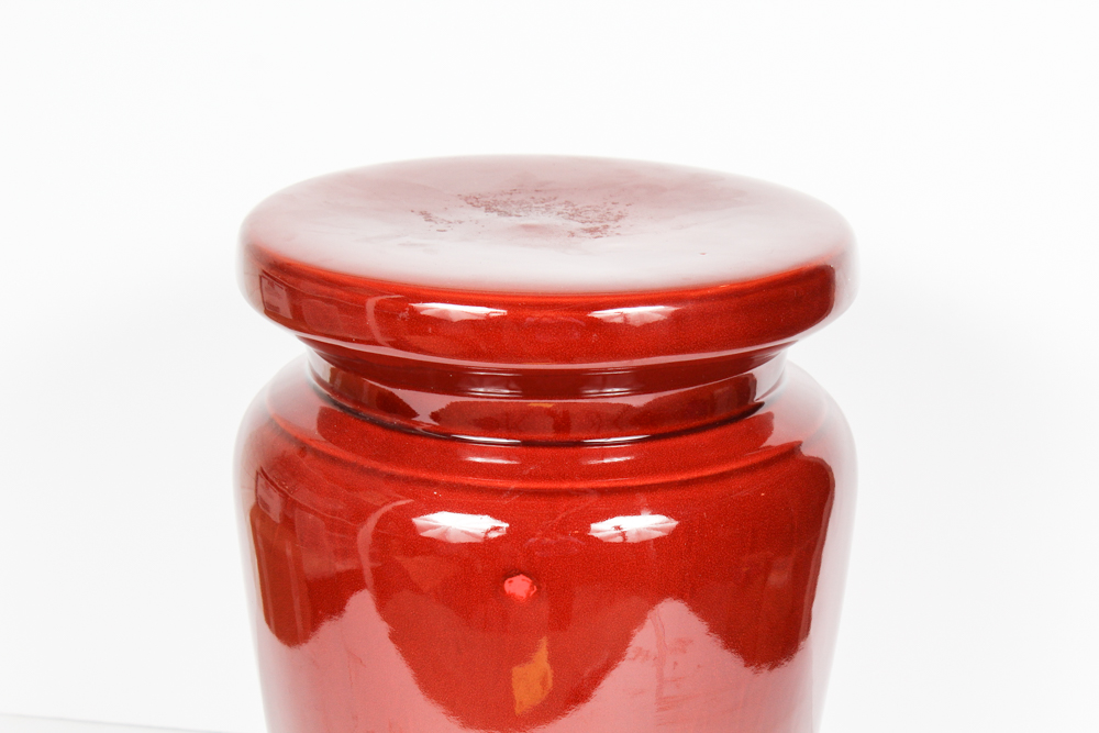 Contemporary Ceramic Drum Stool