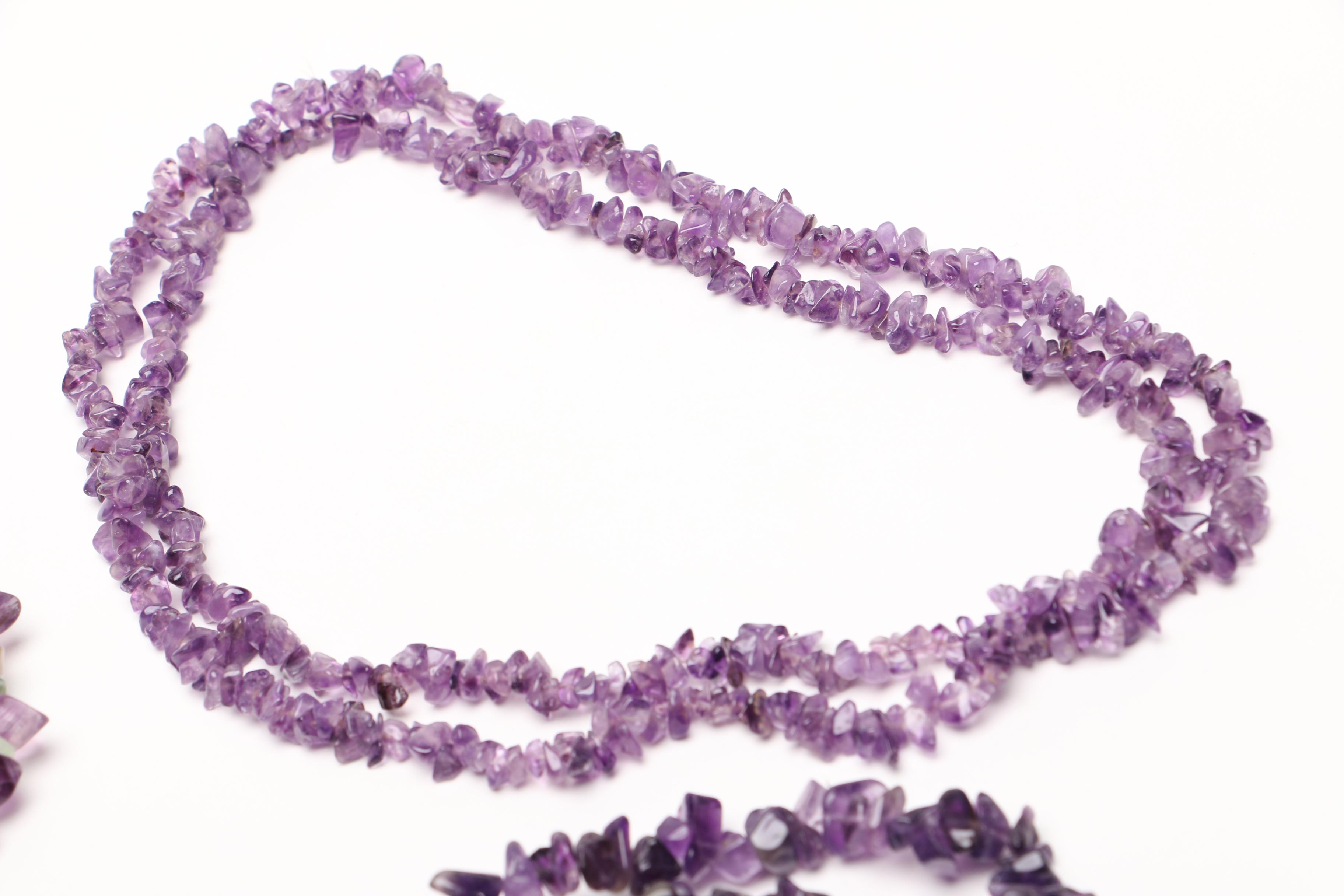 Quartz Jewelry Including Necklaces, Bracelets and Pendant