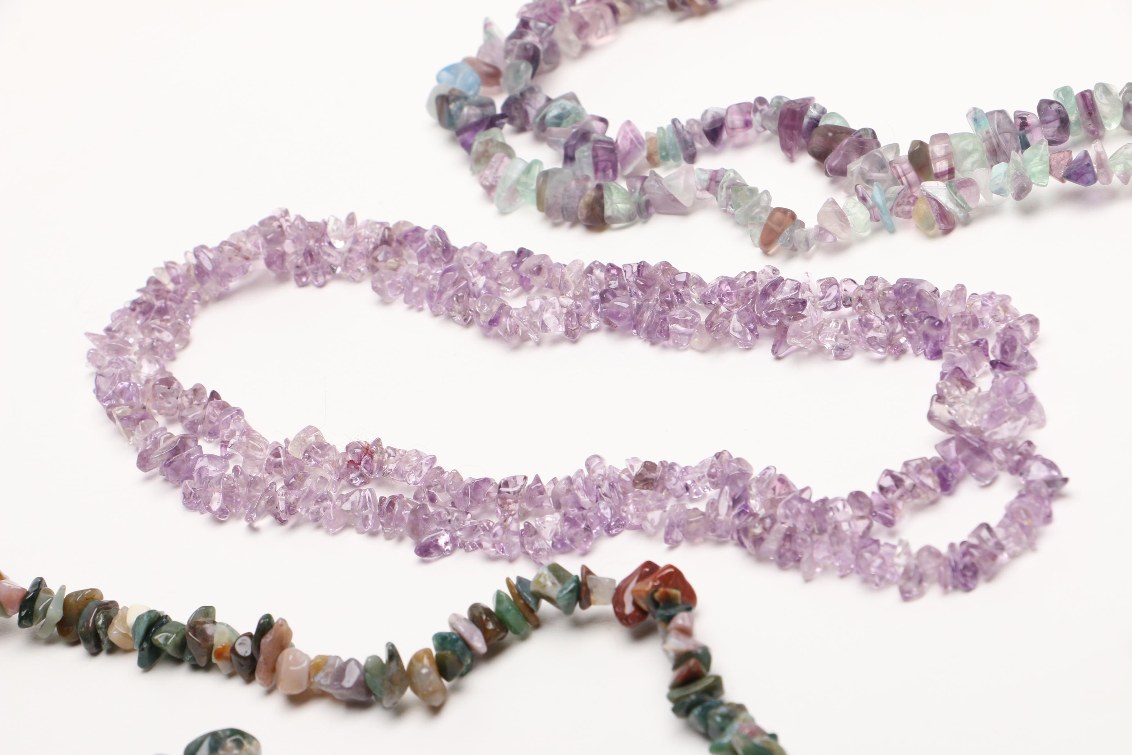 Quartz Jewelry Including Necklaces, Bracelets and Pendant