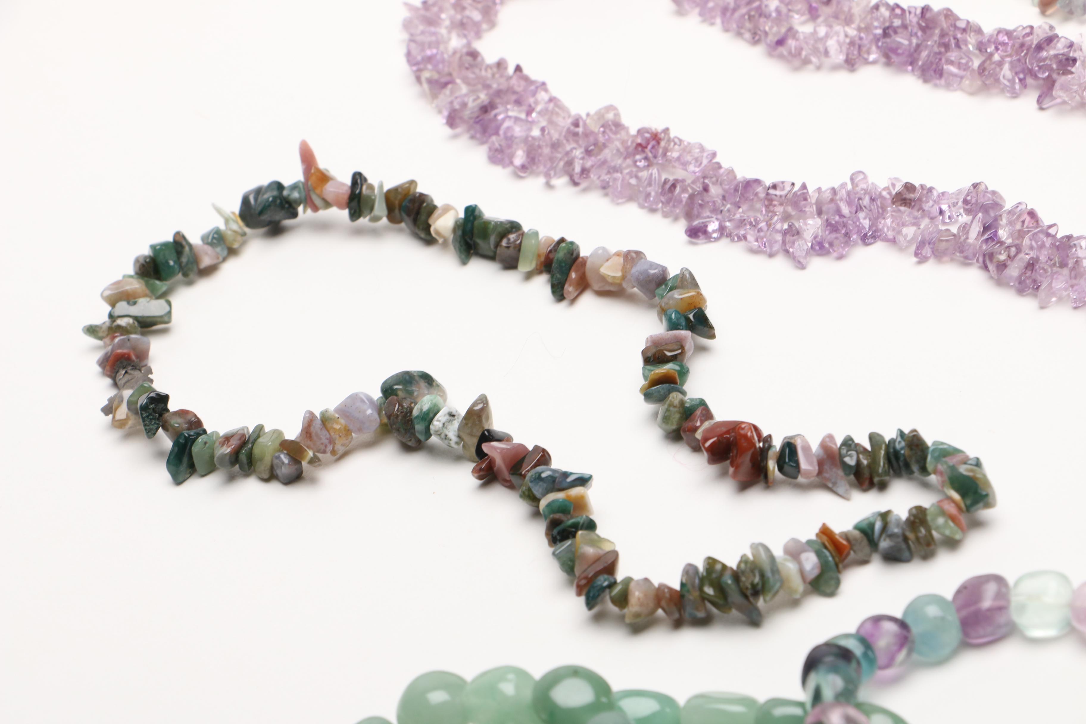 Quartz Jewelry Including Necklaces, Bracelets and Pendant