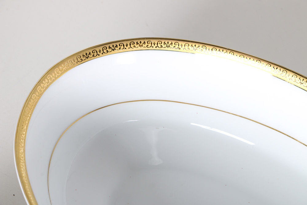 Charter Club "Grand Buffet Gold" Porcelain Dish Set