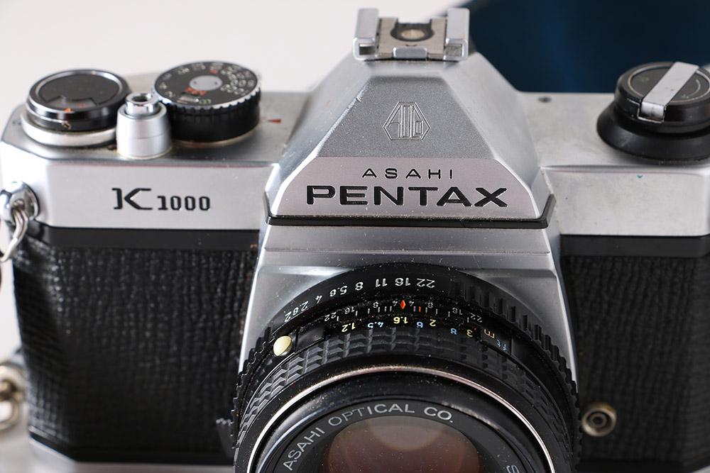 1980s Asahi Pentax K1000 Camera In Box With Documentation