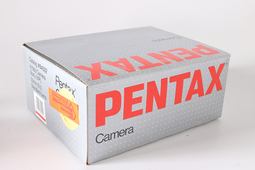 1980s Asahi Pentax K1000 Camera In Box With Documentation