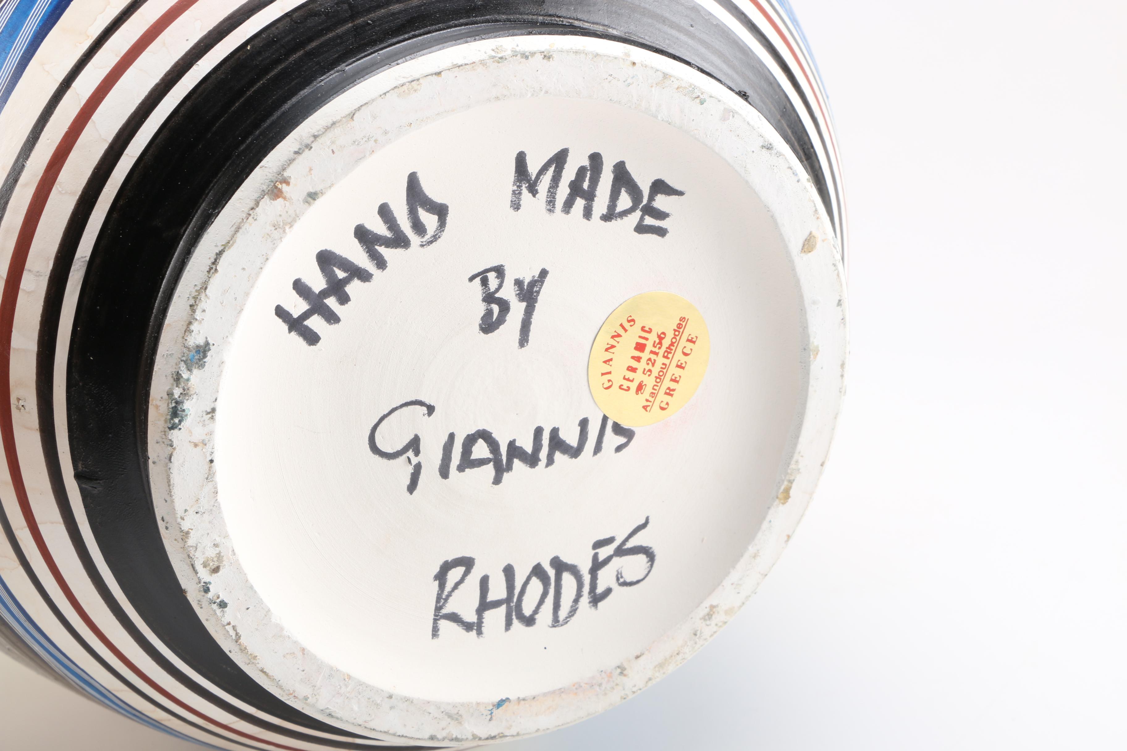 Giannis Rhodes Handmade Ceramic Greek Vases