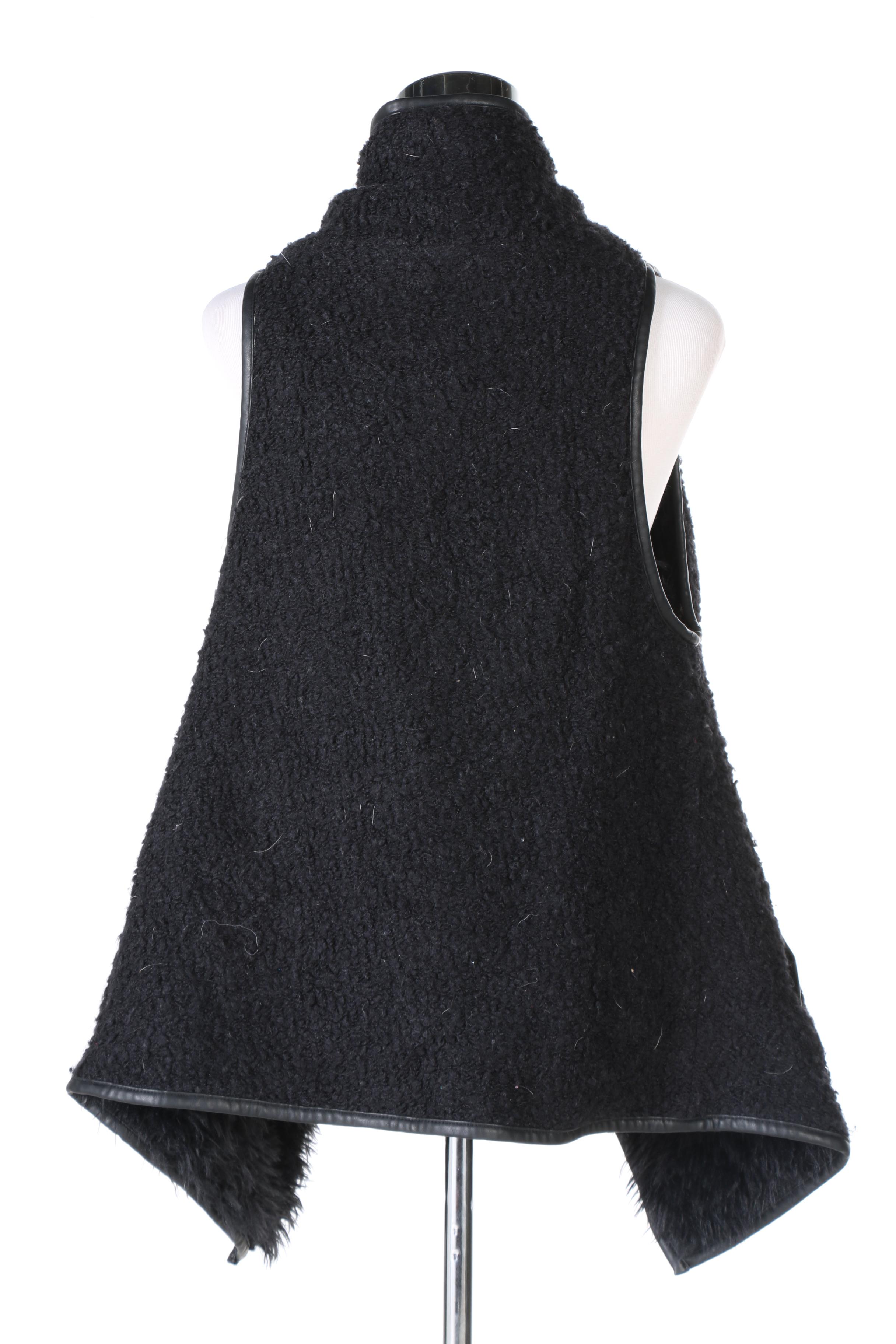 Guess Leather Jacket and Love Tree Acrylic Fur Vest