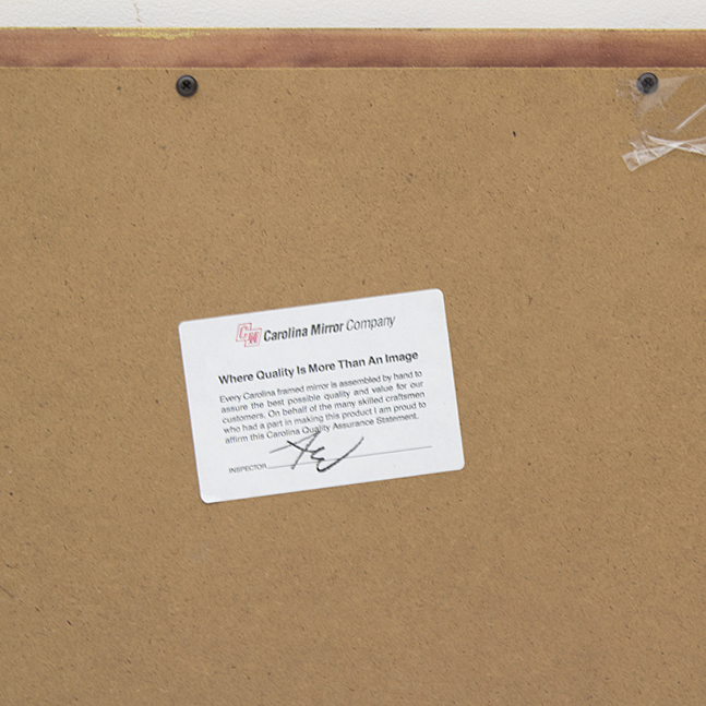 Large Carolina Mirror Company Mirror