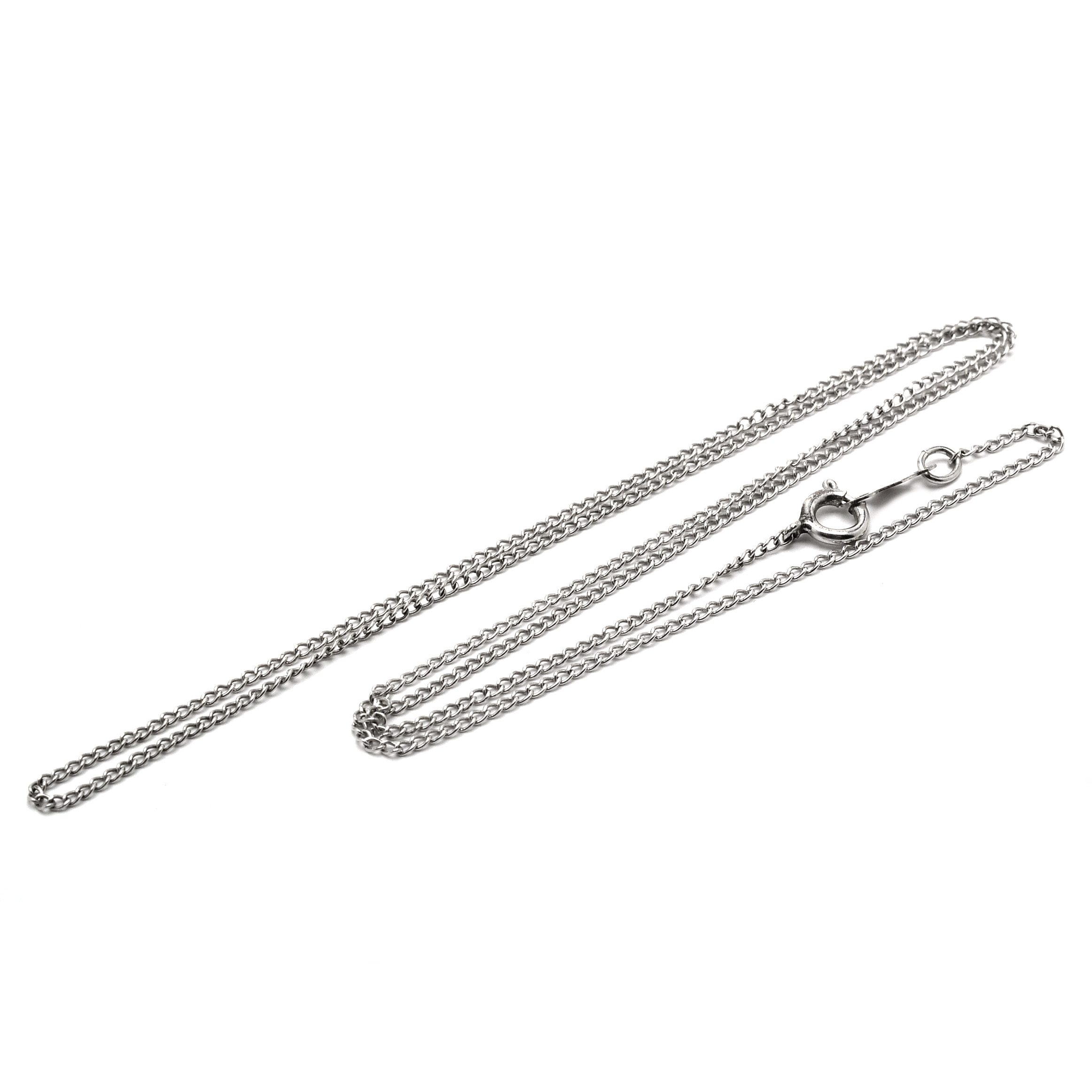 14K White Chain Necklace