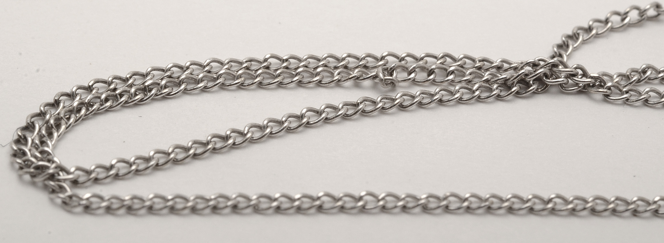 14K White Chain Necklace