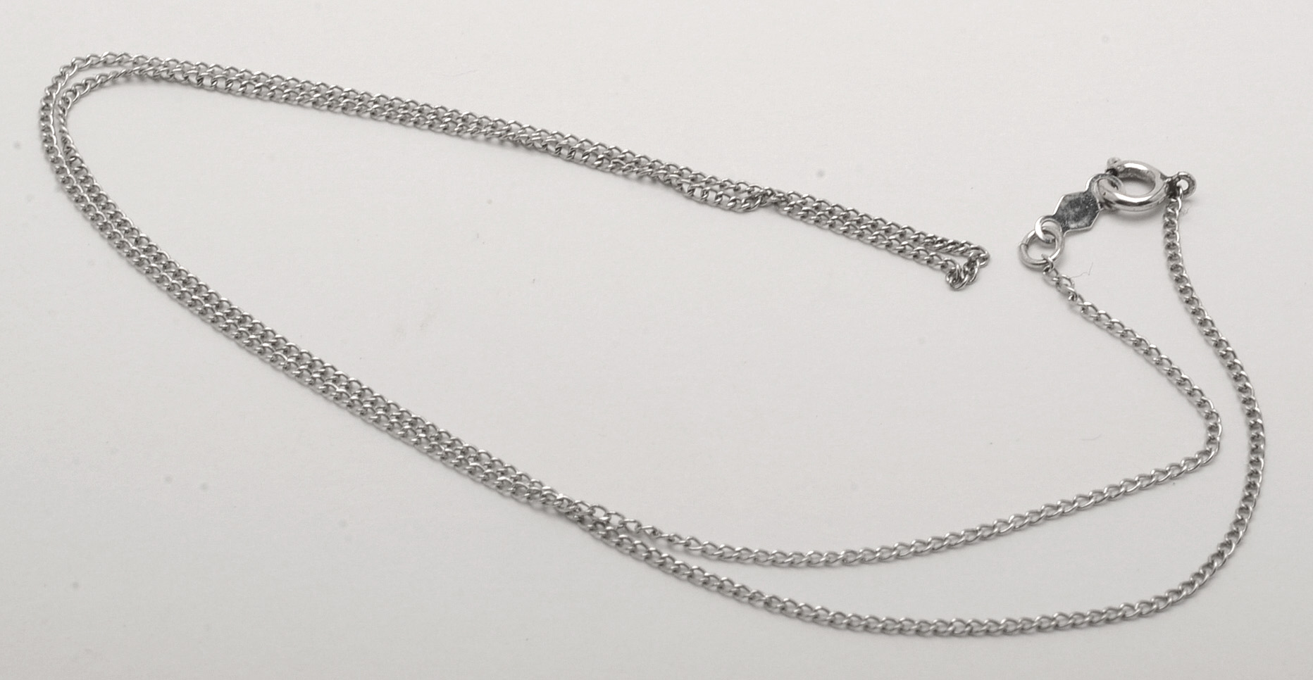 14K White Chain Necklace