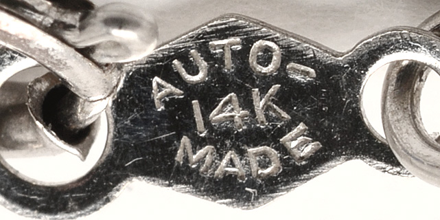 14K White Chain Necklace