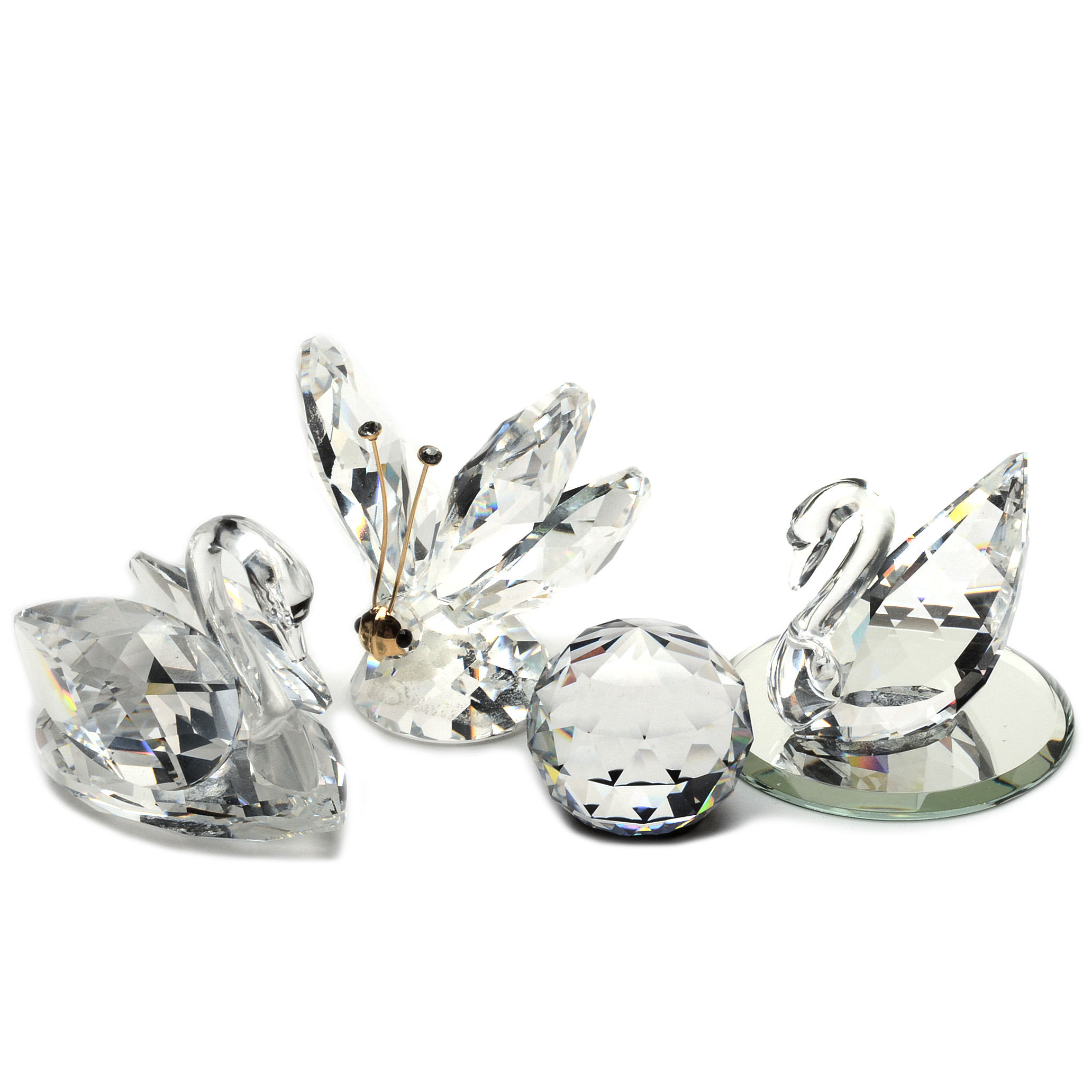 Faceted Swarovski Crystal Figurines