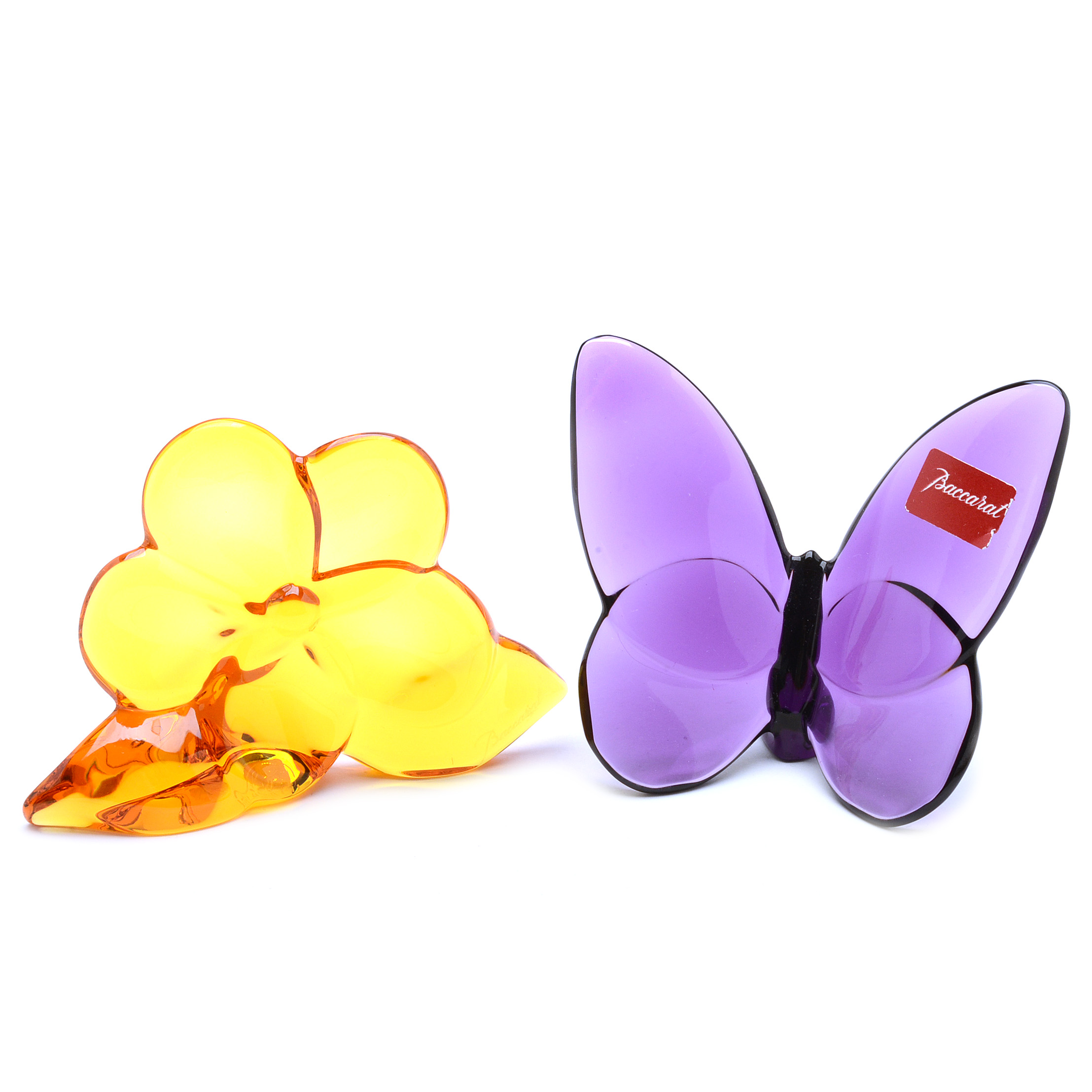 Signed Baccarat Crystal Figurines