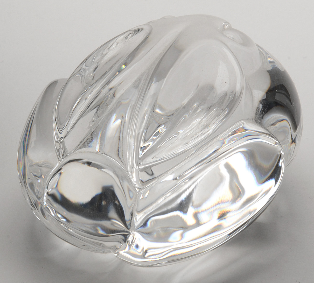 Steuben Crystal Bunny Rabbit Hand Cooler Figurine