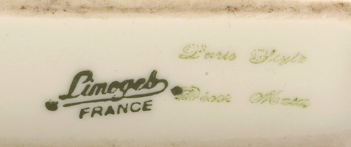 Limoges Porcelain Trinket Box with Scent Bottles