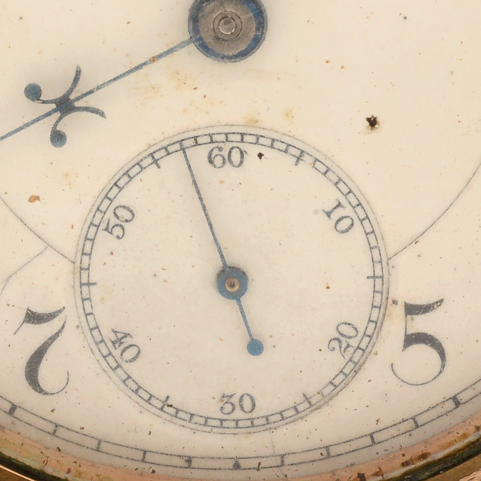 Antique Elgin Gold Filled Pocket Watch with Glass Dome