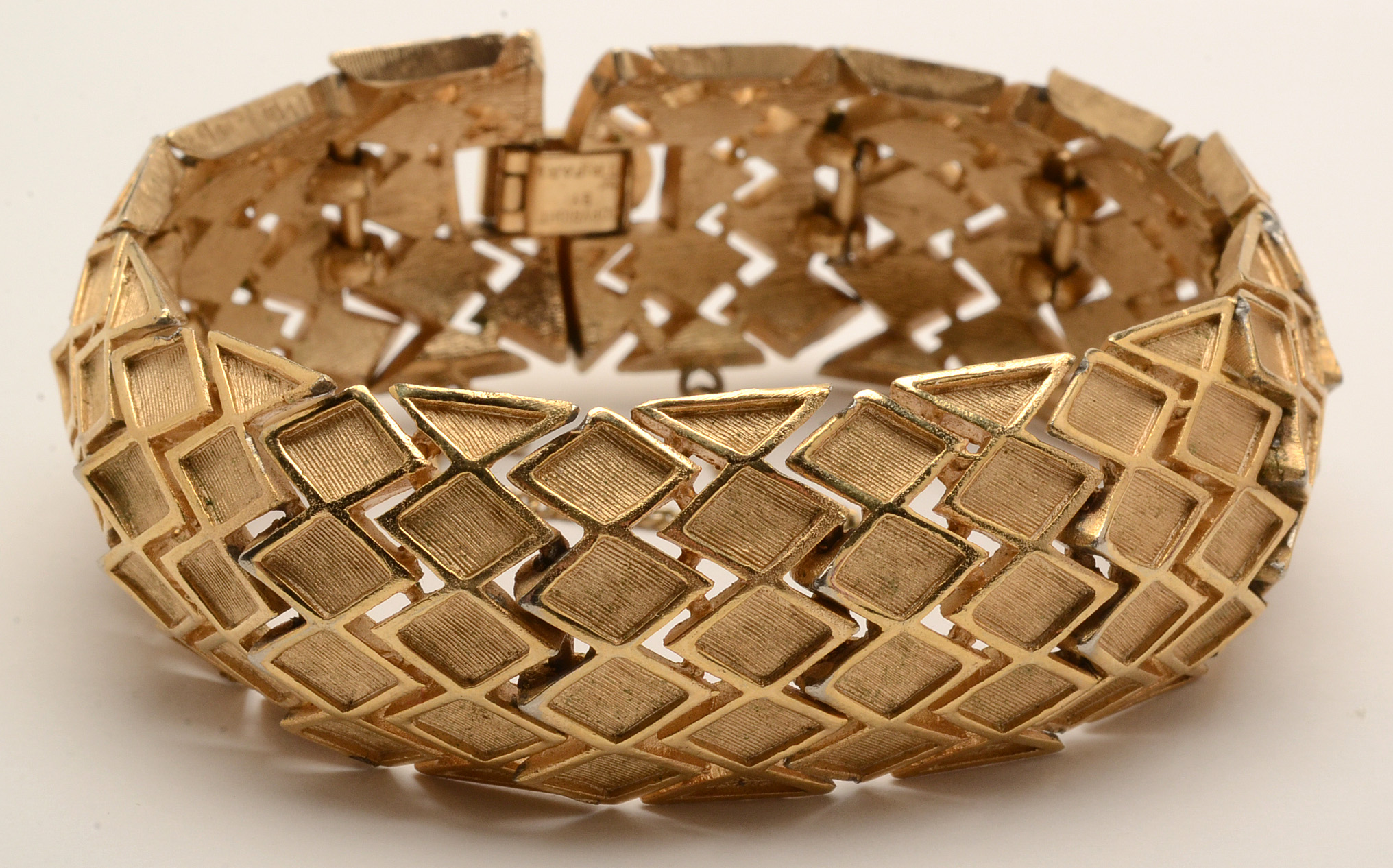 Crown Trifari Group of Three Bracelets, Necklace and Brooch