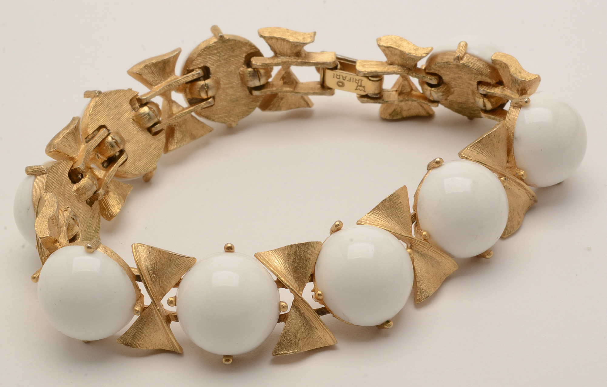 Crown Trifari Group of Three Bracelets, Necklace and Brooch