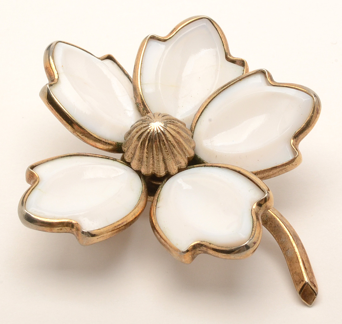 Crown Trifari Group of Three Bracelets, Necklace and Brooch