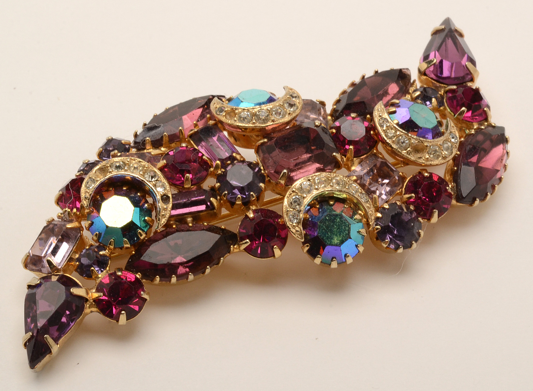 Vintage Rhinestone Brooches and Earrings