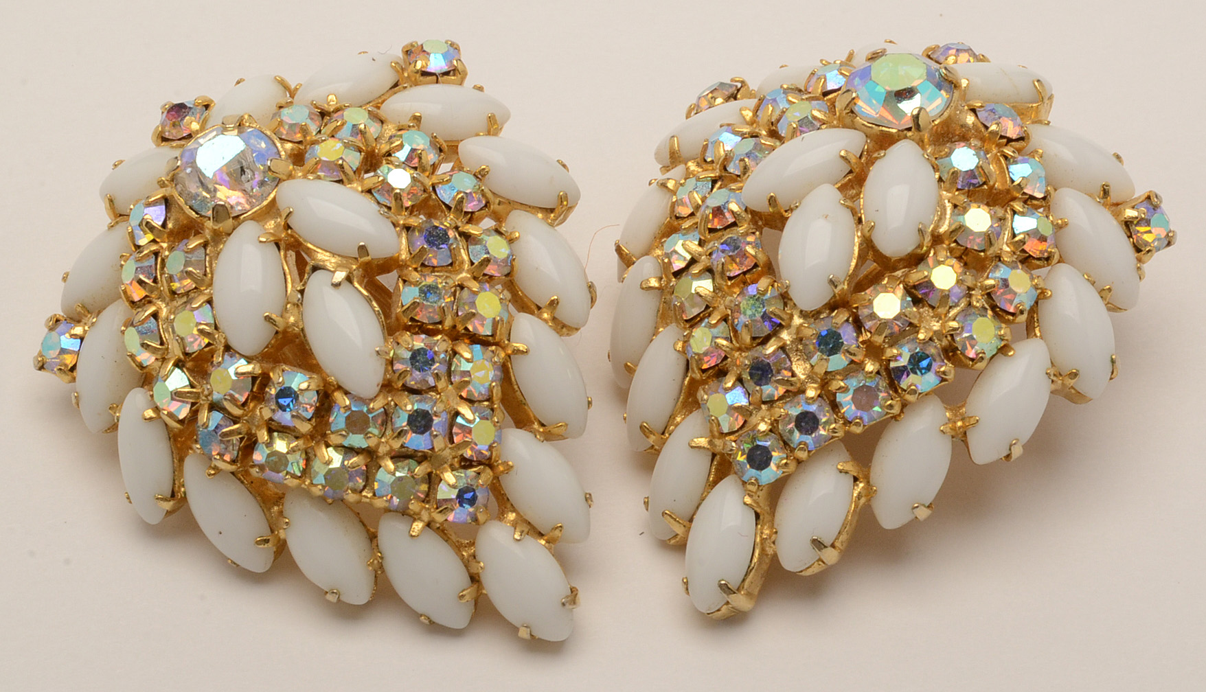 Vintage Rhinestone Brooches and Earrings