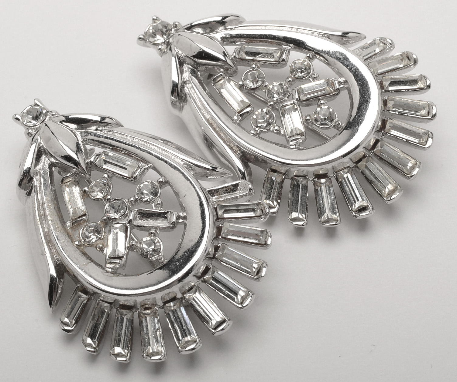 Vintage Rhinestone Brooches and Earrings