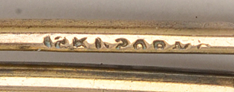 Vintage Gold Filled Brooches and Crystal Drop Necklace