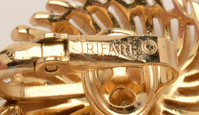 Vintage Crown Trifari Enamel, Filigree, and Crystal Jewelry