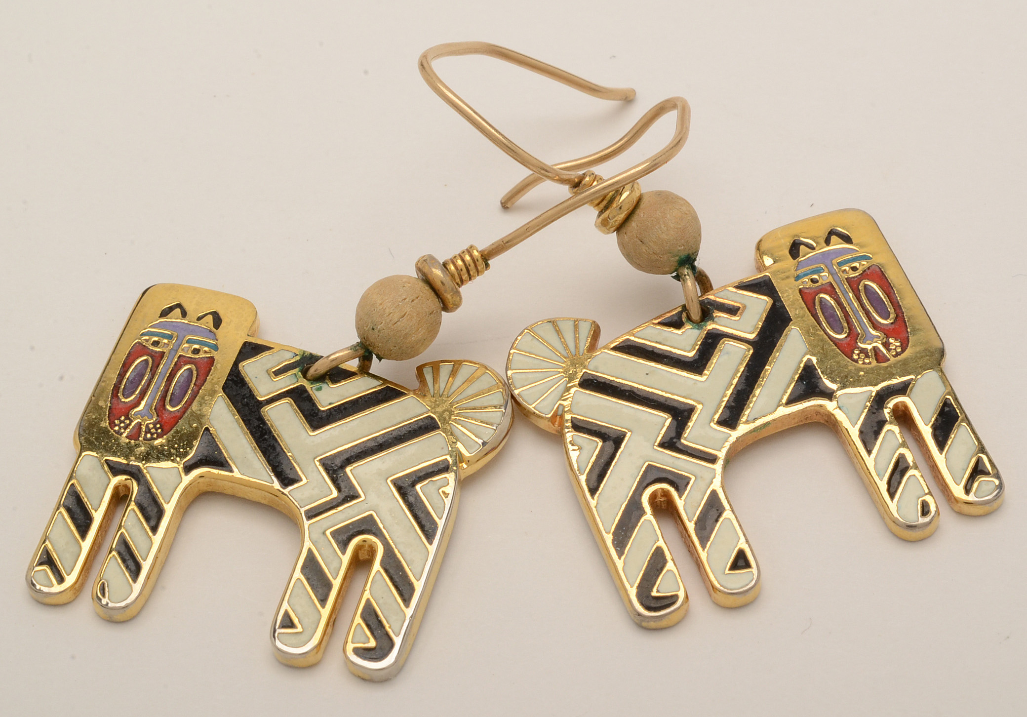 Laurel Burch Enameled Earrings and Brooches