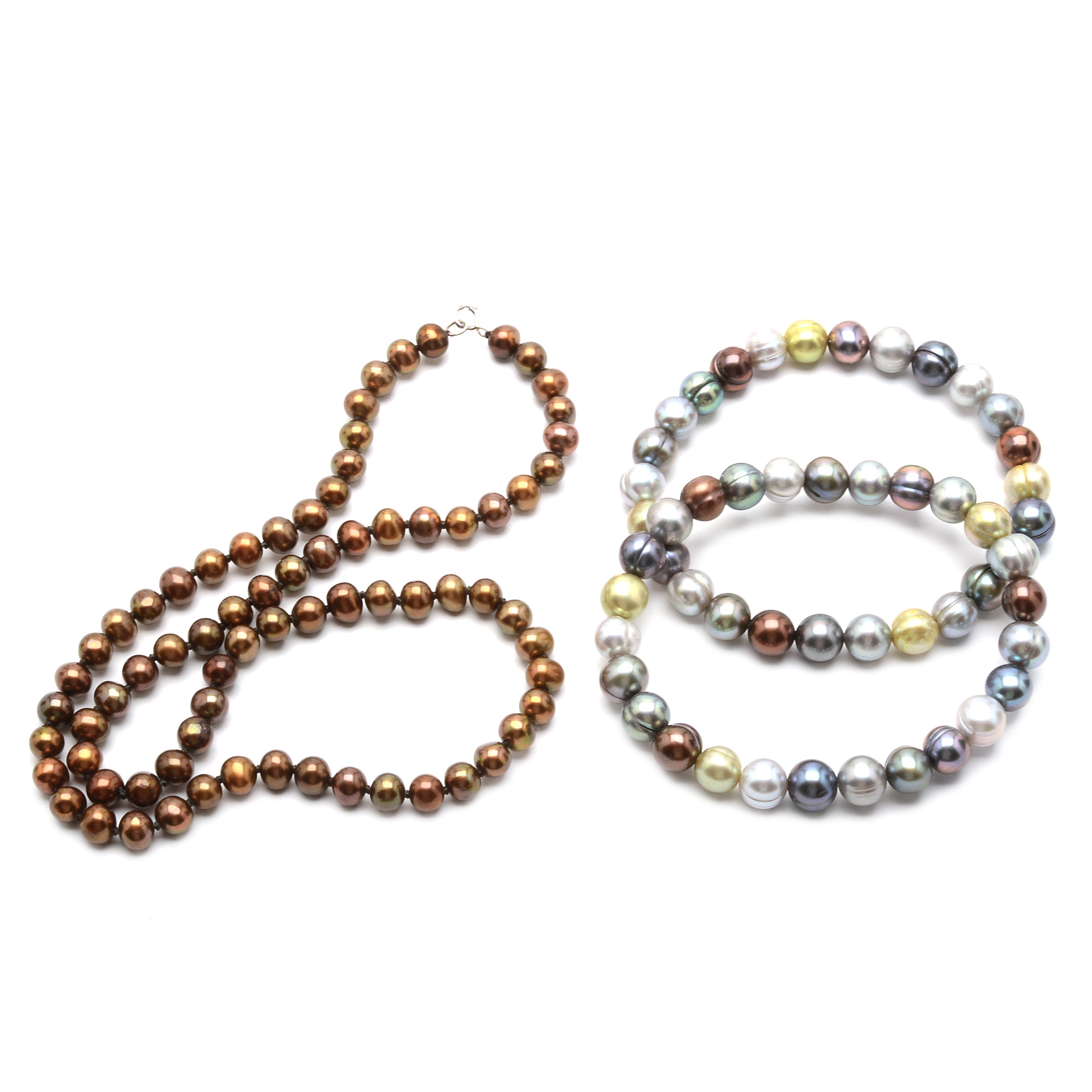 Dyed Multi Color Cultured Freshwater Pearl Assortment