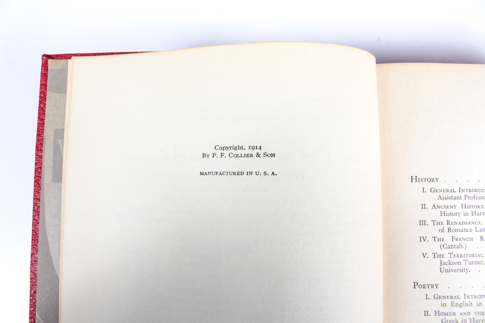 1938 Complete Fifty Volume Set of the "Harvard Classics"