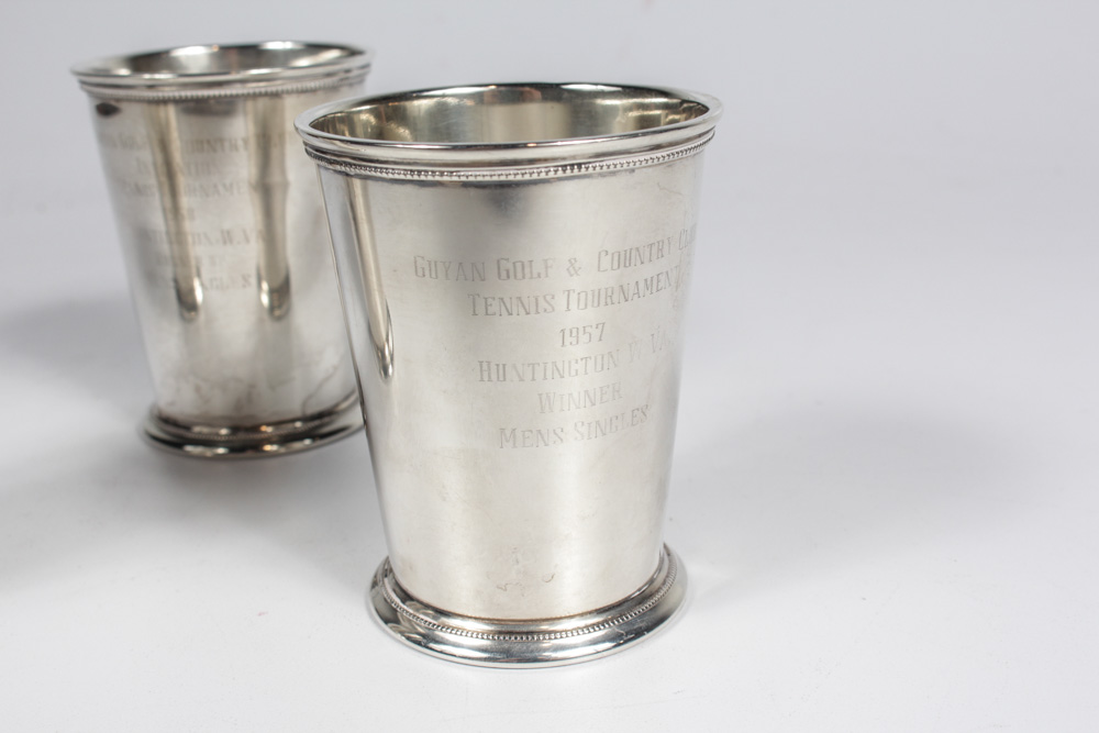 Three International Sterling Patrick Henry Mint Julep Cups