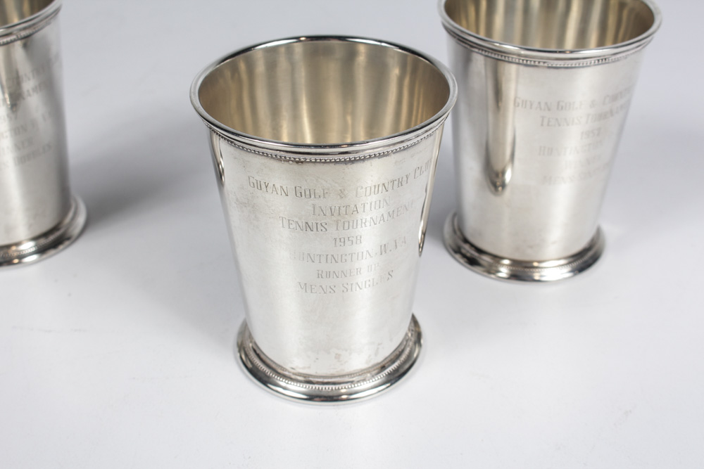 Three International Sterling Patrick Henry Mint Julep Cups