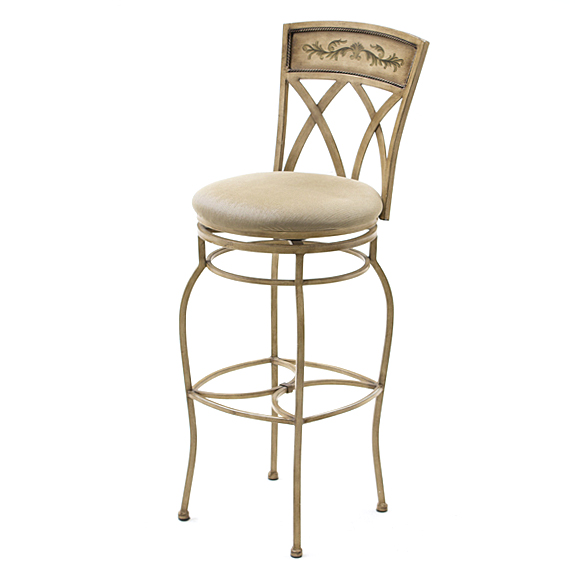 Painted Steel Bar Stools with Swivel Seats