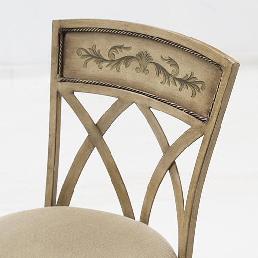 Painted Steel Bar Stools with Swivel Seats