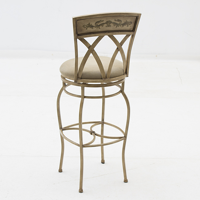 Painted Steel Bar Stools with Swivel Seats