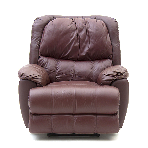 Burgundy Leather Rocker Recliner