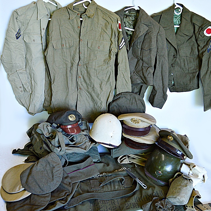 WWII U.S. Army 37th Division Uniforms and Field Equipment
