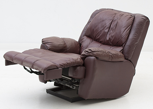 Burgundy Leather Rocker Recliner