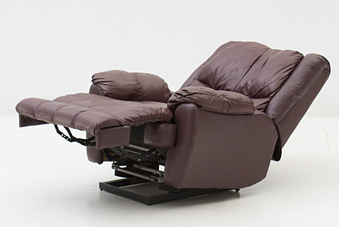Burgundy Leather Rocker Recliner