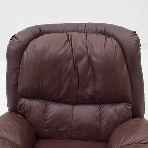 Burgundy Leather Rocker Recliner